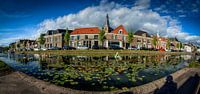 Oude gracht Weesp panorama waterlelies von Joris van Kesteren Miniaturansicht