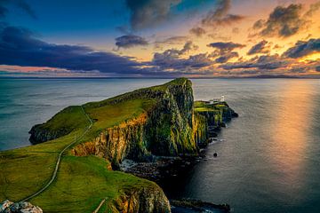 Isle of Skye Neist Point zonsondergang van Peter Schray