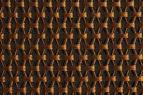 Textuur gevlochten details van retro platenspeler