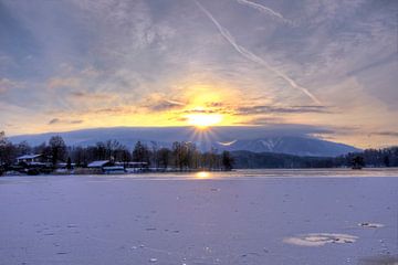 Sonnenstern über dem Staffelsee von Roith Fotografie