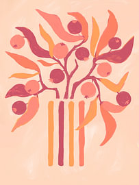 De jolies petites pommes dans un vase sur Anna Benge