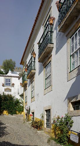 Eine malerische Gasse in im dem kleinen Ort Óbidos