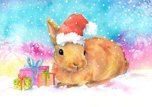 Süßer Weihnachtshase