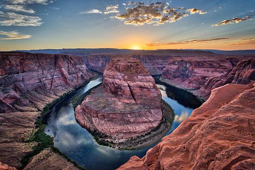 Horseshoe Bend Zonsondergang versie 2