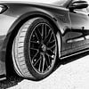 Mercedes-Benz C63 S AMG Zwart Wit van MPA ARTS