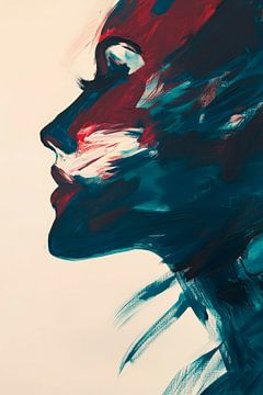 Colourful profile in a dynamic style by Poster Art Shop