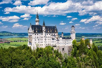 Château de Neuschwanstein en Bavière, Allemagne sur Michael Abid
