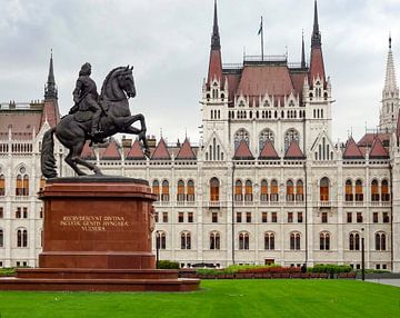 Hongaars parlementsgebouw in Boedapest van Achim Prill