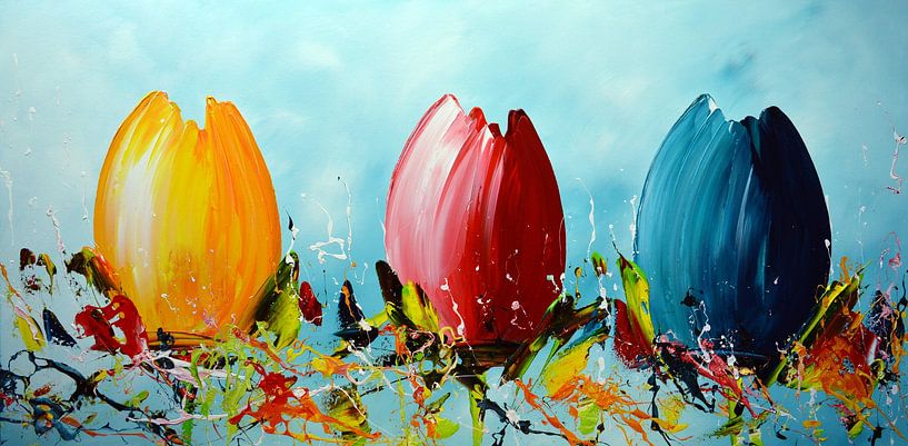 Tulips by Gena Theheartofart