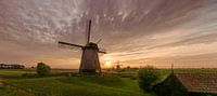 Drie windmolens in de  Beemster polder