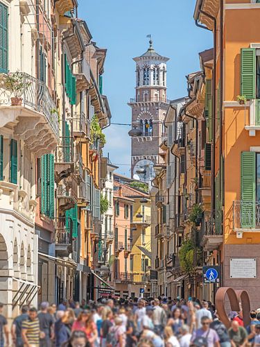 Verona - Altstadt mit Torre dei Lamberti