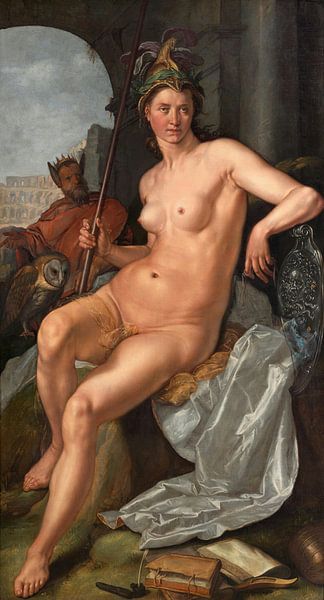 Minerva, Hendrik Goltzius par Des maîtres magistraux