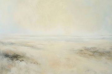 Abstrakte Landschaft Pastell | Flüsternde Weite von Kunst Laune