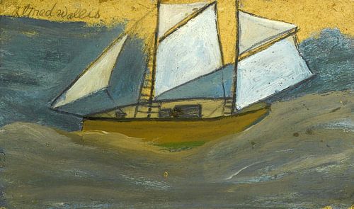 Alfred Wallis-Schip in ruwe zee