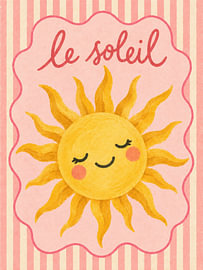 Le Soleil_ A Cheerful Sun Poster by Thomas burnet