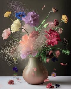 Explosion florale aux couleurs pastel sur Carla Van Iersel