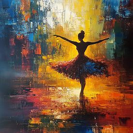Neon danseres van fernlichtsicht