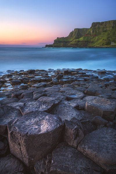 Irland Giant's Causeway Klippen mit Basaltfelsen von Jean Claude Castor