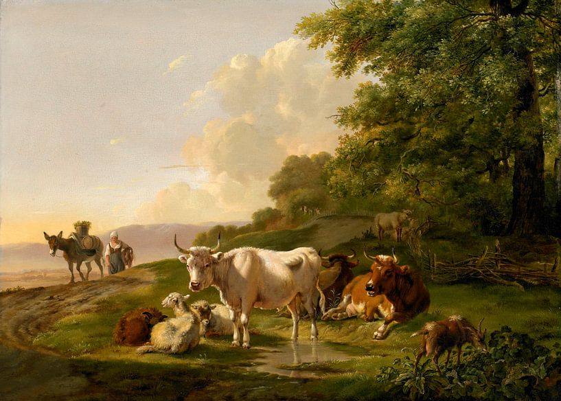 Landschap met vee, Pieter Gerardus van Os van Meesterlijcke Meesters
