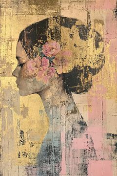 Woman and flowers by Art Whims