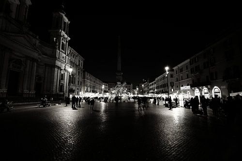 Piazza Navona (Rome) at night