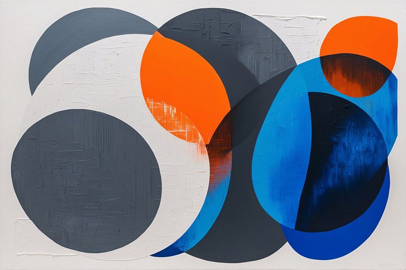 Colourful abstract geometric design by Art & Soul Creations