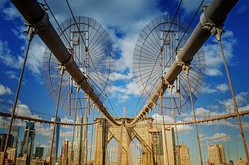New York Brooklyn Bridge by marlika art