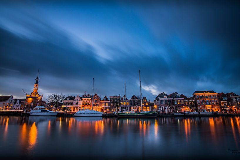 Zonsondergang over Alkmaar, Accijnstoren en Bierkade 02 von Arjen Schippers