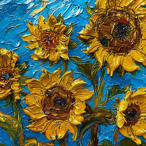 picturesque sunflowers by Egon Zitter