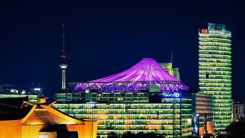 Berlin – Sony Center Skyline van Alexander Voss