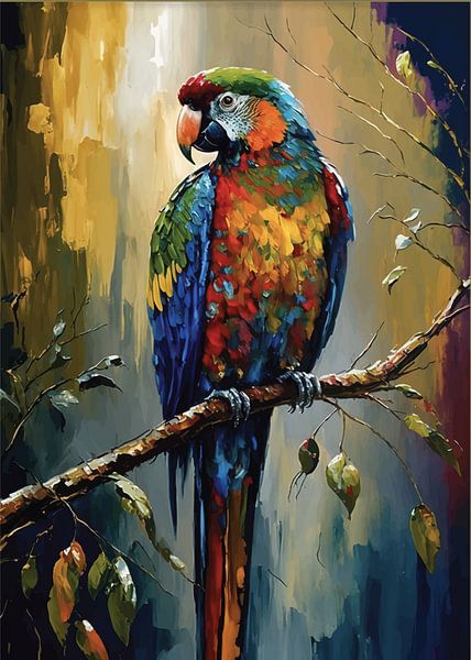 Beau perroquet par PublicArt77