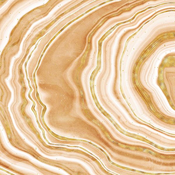 Goldener Achat Textur 07 von Aloke Design