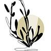 One line drawing Funny Grass  (gezien bij vtwonen) van AnkieArt