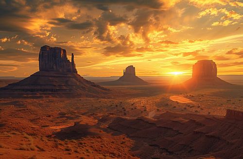 Dawn in a natural wonder