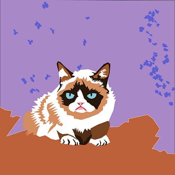 Grumpy Cat von Mad Dog Art