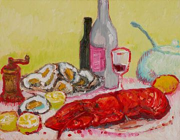 Red lobster by Tanja Koelemij