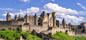 Mittelalterliche Burg Carcassonne Südfrankreich