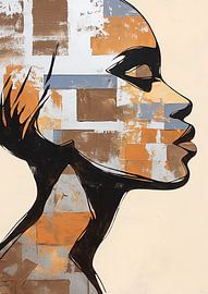 Frauenprofil | Umriss der Moderne