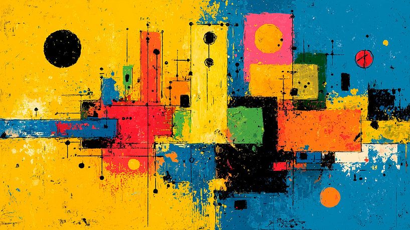 Abstraction colorée par Harry Hadders Design