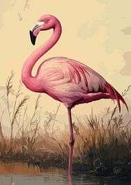 Flamingo by R Pevitanada