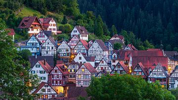 Half-timbered houses in Schiltach, Baden-Württemberg, Germany