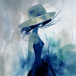 Dame au chapeau