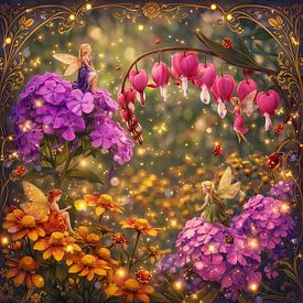 Water nymph Jugendstil by Linda de Klein