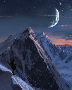Galaktische Nachtlandschaft