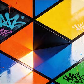 Urban Canvas — Street art on coloured surfaces