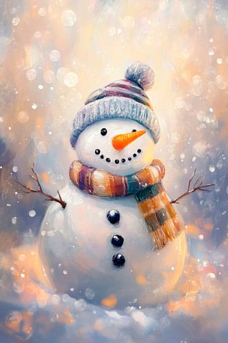 Sneeuwpop wintermagie