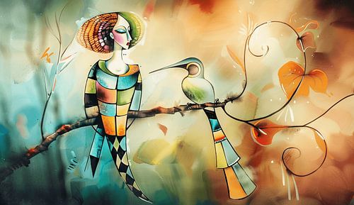 La danse de l'oiseau de paradis