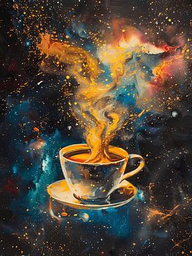 Koffie in de ruimte van herculeng