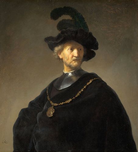 Oude man met een gouden ketting, Rembrandt