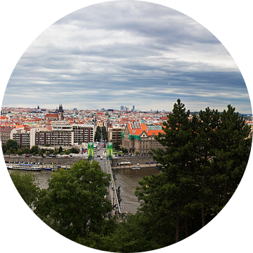 Praag (83Megapixel panorama) van Thomas van der Willik